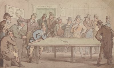 ビリヤードルーム 作： Thomas Rowlandson